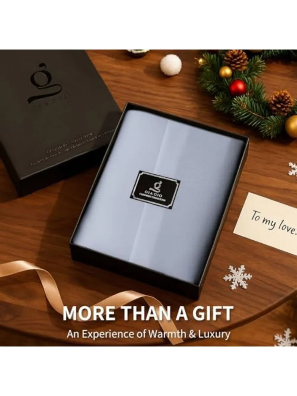 Luxurious 100% Cashmere Beanie for Women, Soft Knit Winter Hat with Gift Box